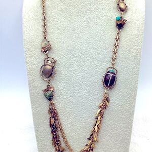 Chloe and Isabel Long Scarab Necklace